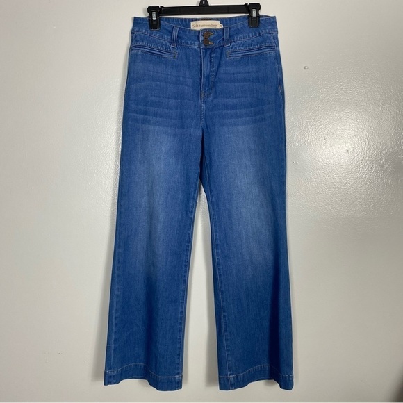 Soft Surroundings The Ultimate Denim Trouser Jeans 10 Petite - Picture 2 of 12